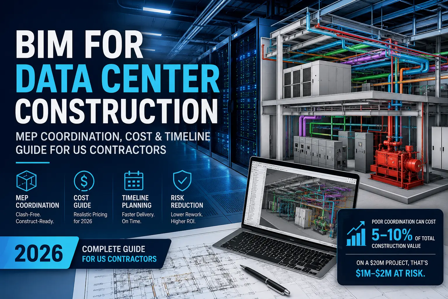 BIM for Data Center Construction: MEP Coordination Guide 2026